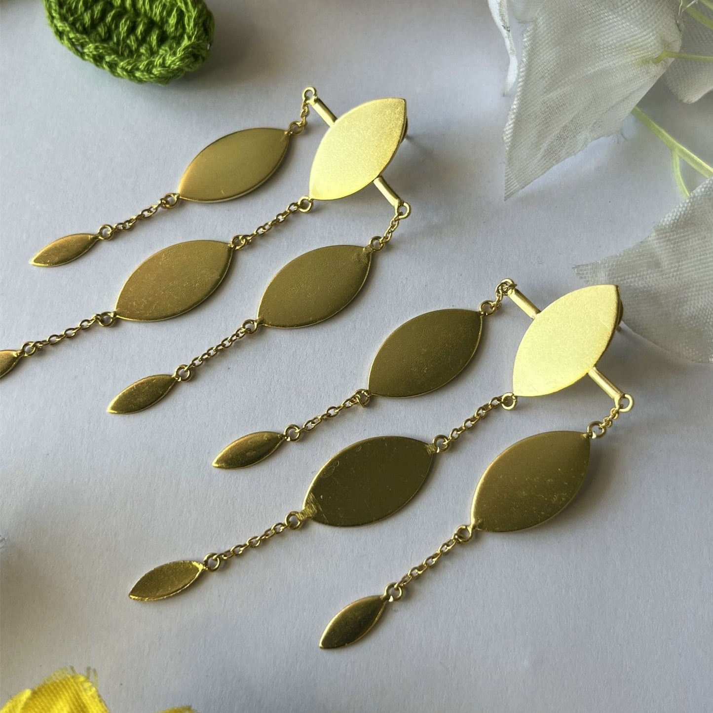 Triplet Leaf earring 3