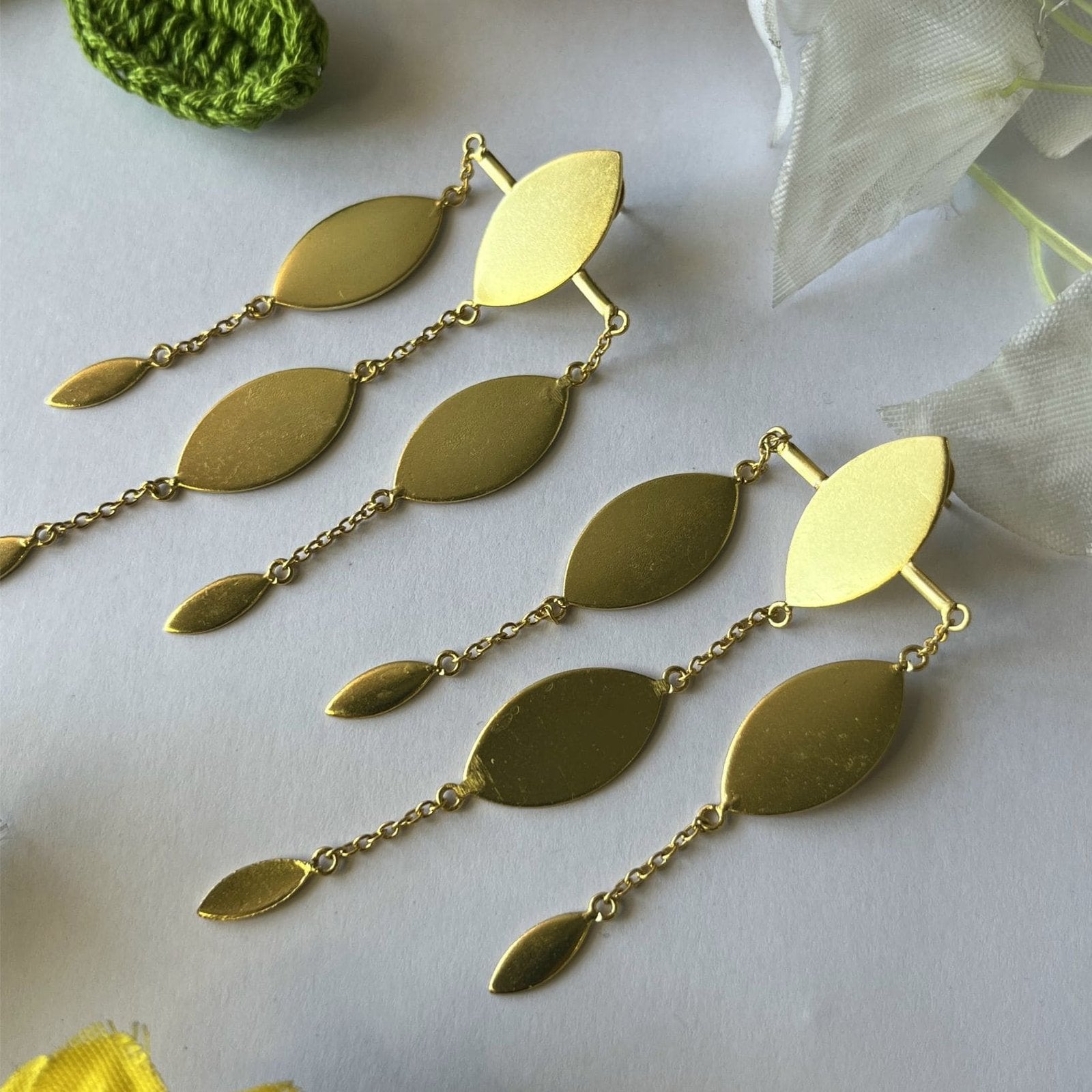 Triplet Leaf earring 3